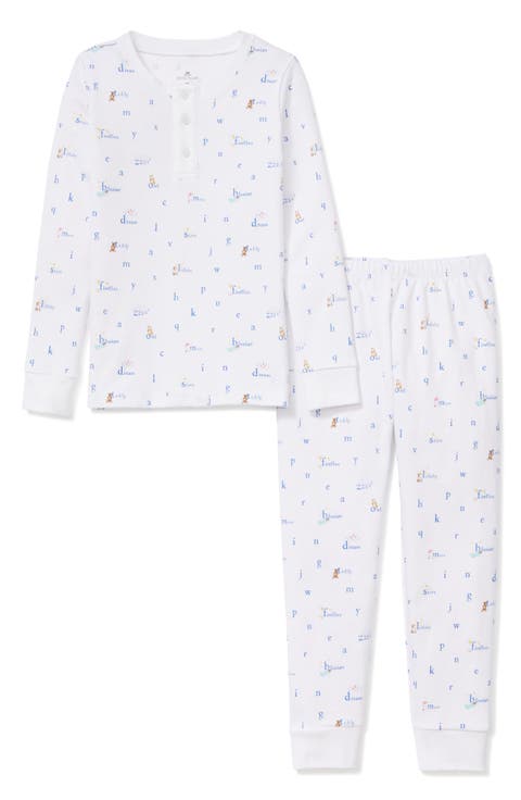 Fitted Two-Piece Pima Cotton Pajamas