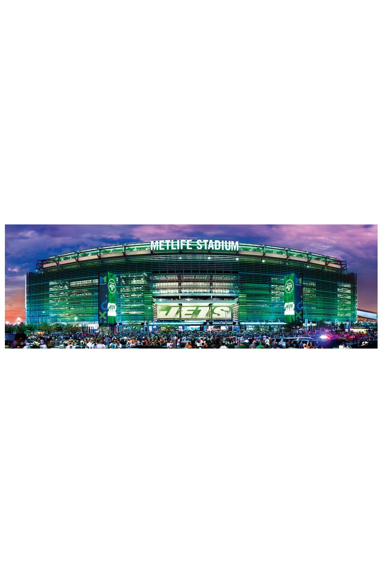 New York Jets 1000pc Panoramic Puzzle, Alternate, color, Multicolor