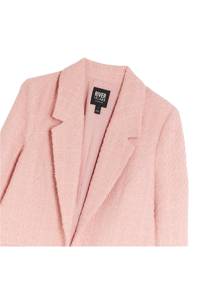 River Island Bouclé Blazer, Alternate, color,