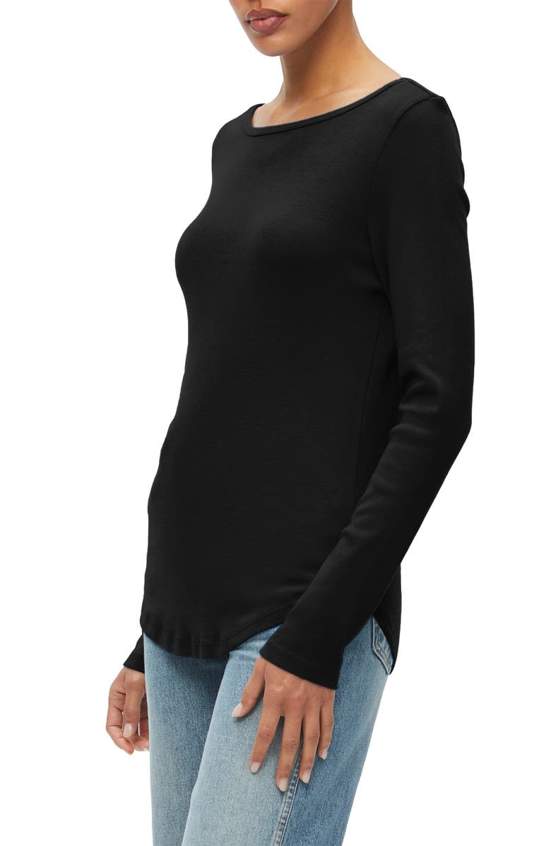 Michael Stars Amanda Long Sleeve Cotton T-Shirt, Alternate, color,