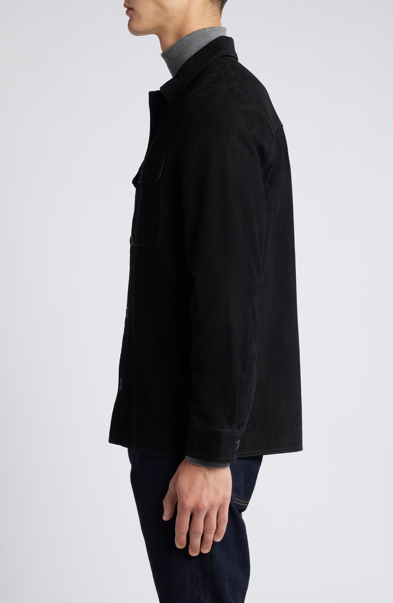 Nordstrom Suede Button-Up Shirt Jacket, Alternate, color, 