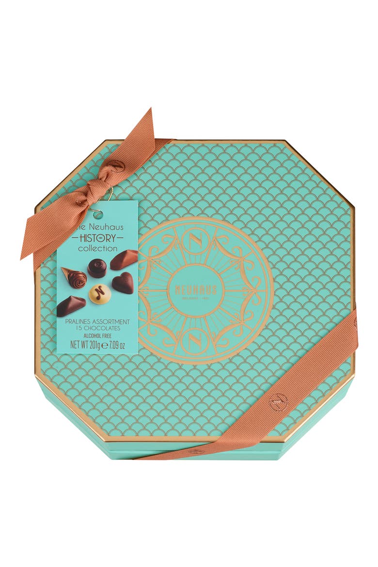 History Collection 15-Piece Chocolate Box, Alternate, color, TURQUOISE/ AQUA