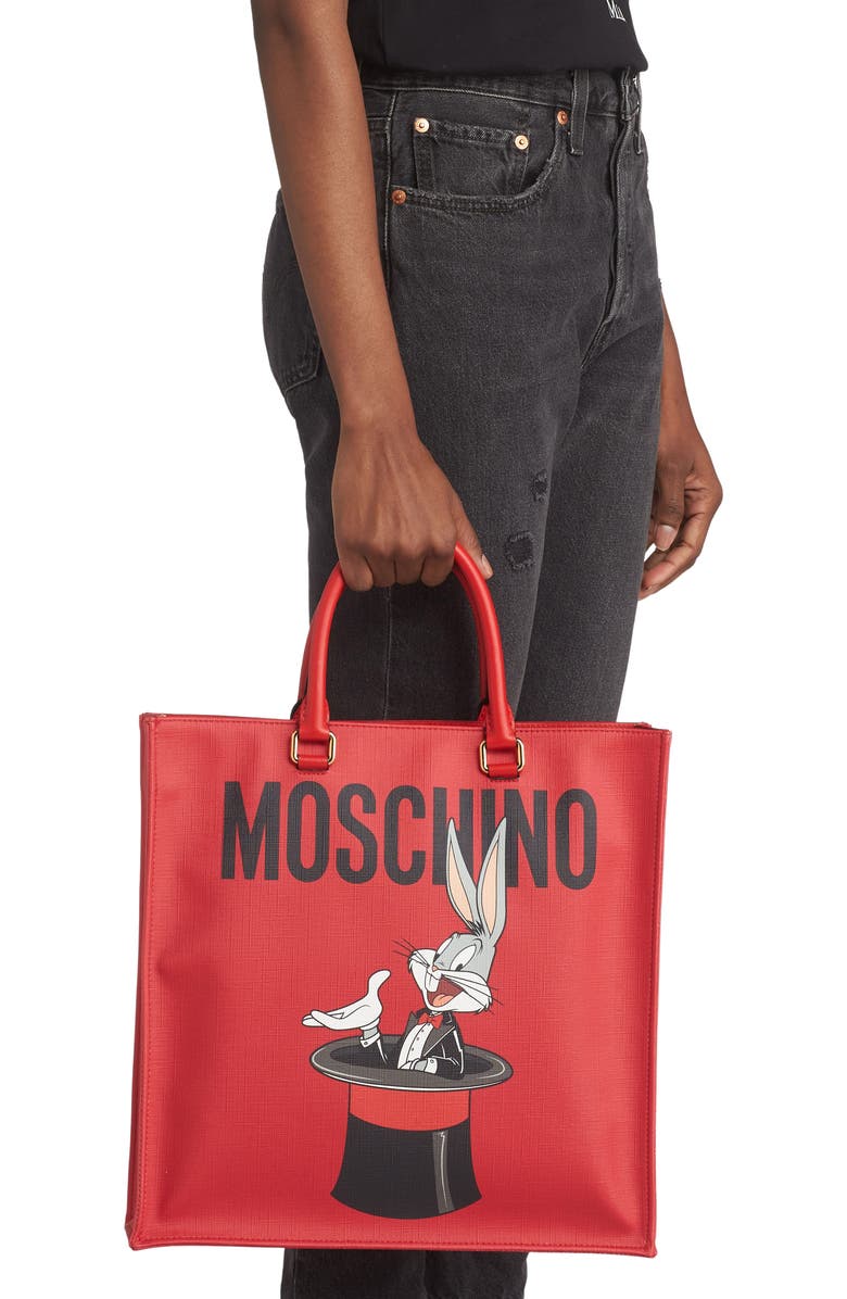 Moschino Year of the Rabbit Shopper, Alternate, color,