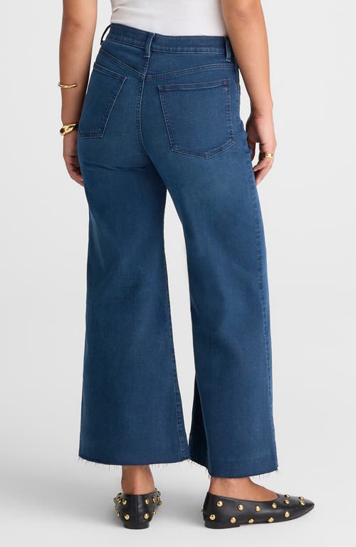 Madewell The Tall Flare Wide Leg Crop Jeans In Blue