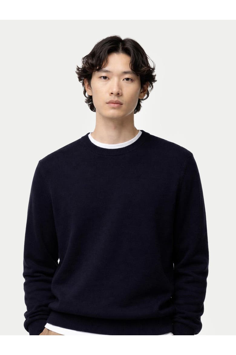 Essential Crewneck Cashmere Sweater, Alternate, color, peacoat
