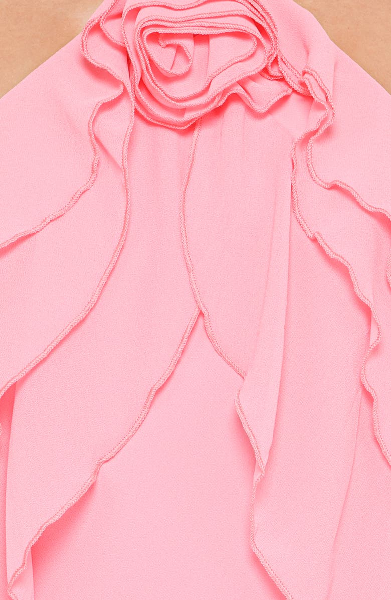 Petal & Pup Zorina Halter Maxi Dress, Alternate, color, Coral Pink