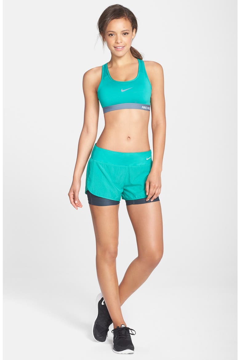'Pro Classic' Dri-FIT Padded Sports Bra, Alternate, color, EMERALD GREEN/ BLUE GRAPHITE