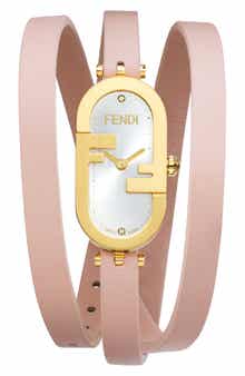 Fendi O'Lock Diamond Embellished Wrap Watch, 14.8mm x 28.3mm - 0.03 ctw