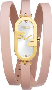 Fendi O'Lock Diamond Embellished Wrap Watch, 14.8mm x 28.3mm - 0.03 ctw