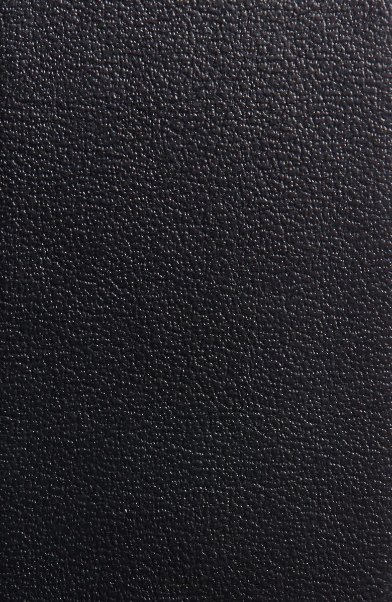 Christian Louboutin Ricky Logo Buckle Leather Belt, Alternate, color, Black/ Red/ Black Gunm