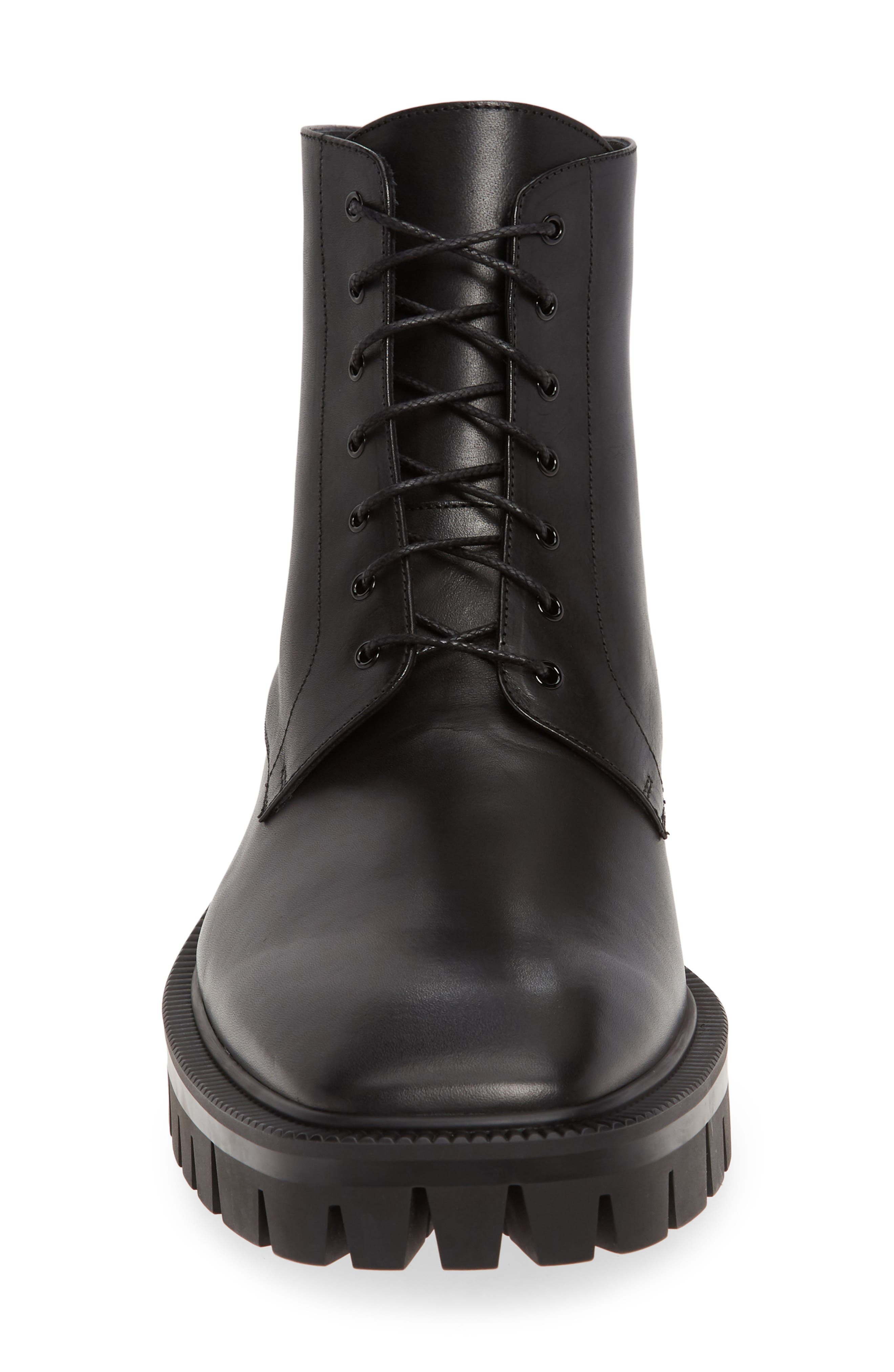Balenciaga Lugged Combat Boot, Alternate, color, 