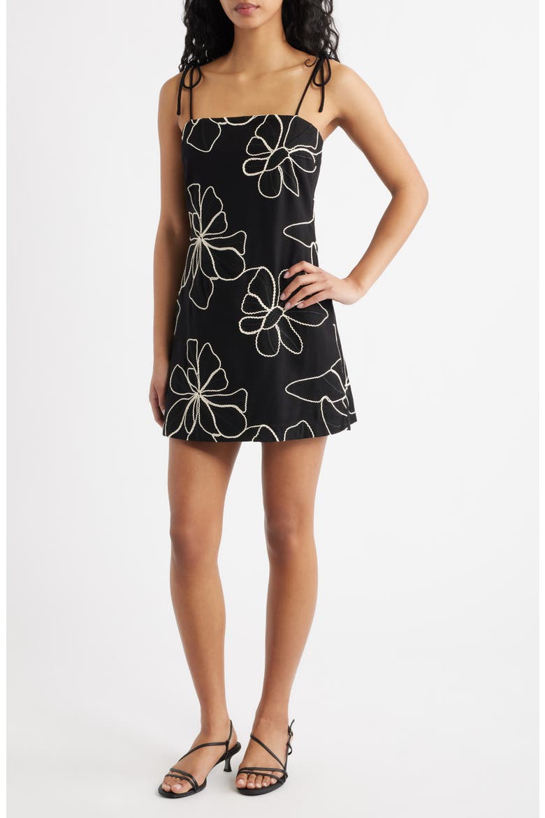 mini dress tie straps White Tie-Strap Mini Dress | Womens | Large (Available in M)