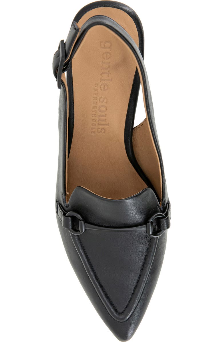 Gentle Souls Dawson Slingback Pump, Alternate, color, Black Leather