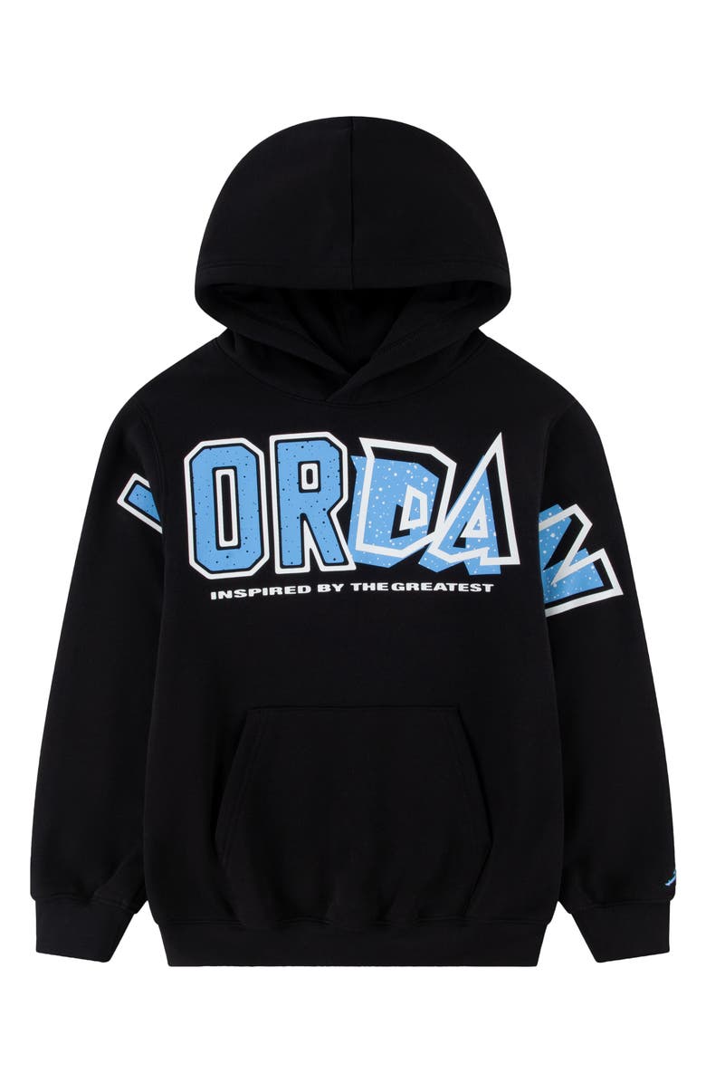 Jordan Kids' In the Paint Pullover Hoodie, Main, color, Black