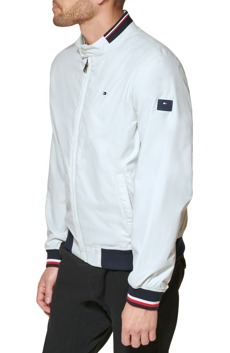 Tommy Hilfiger Lightweight Bomber Jacket, Alternate, color, Ice