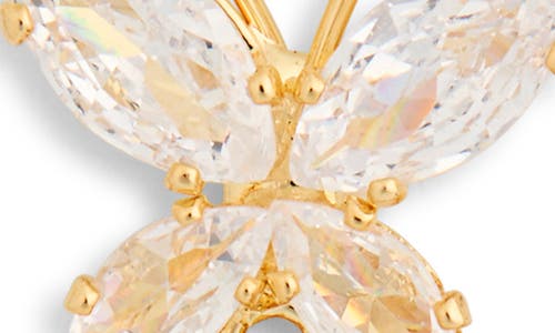 Eye Candy Los Angeles Cz Butterfly Linear Drop Earrings