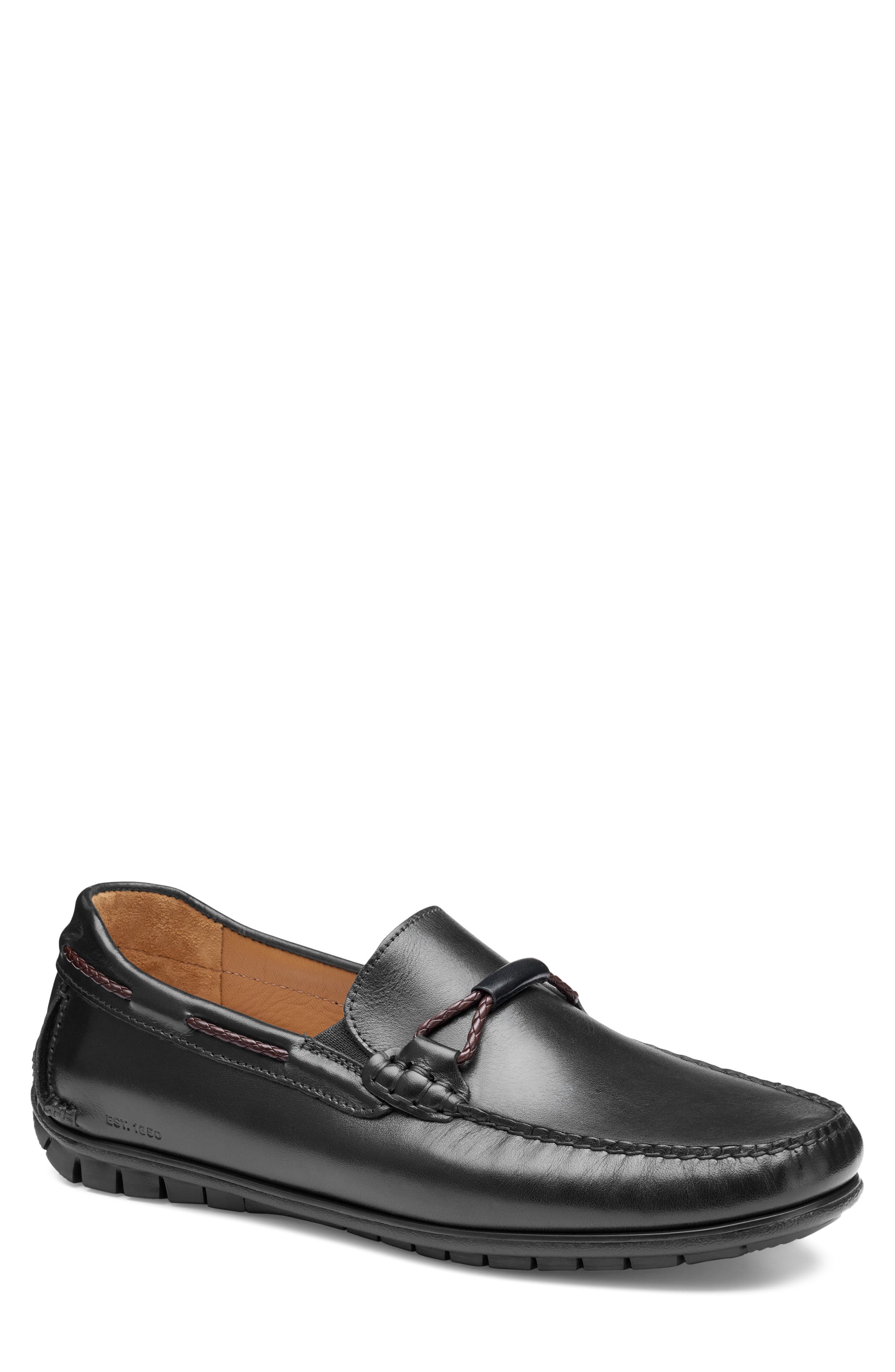 Johnston & Murphy Cort 2.0 Bit Loafer, Main, color, Black Full Grain