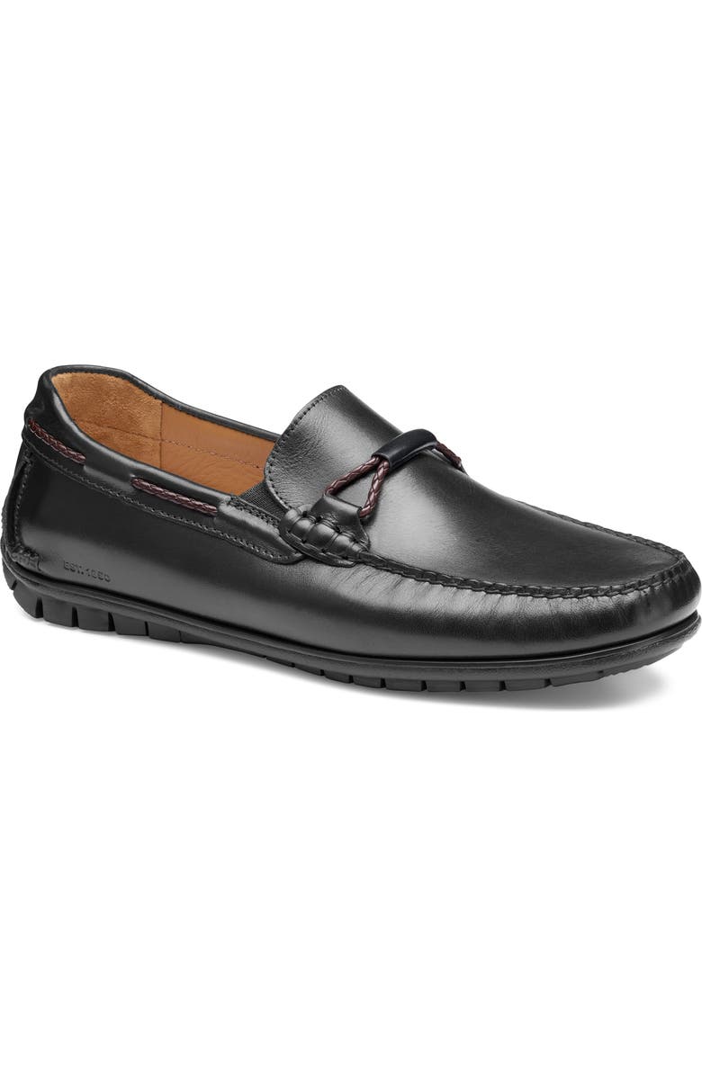 Johnston & Murphy Cort 2.0 Bit Loafer, Main, color, Black Full Grain