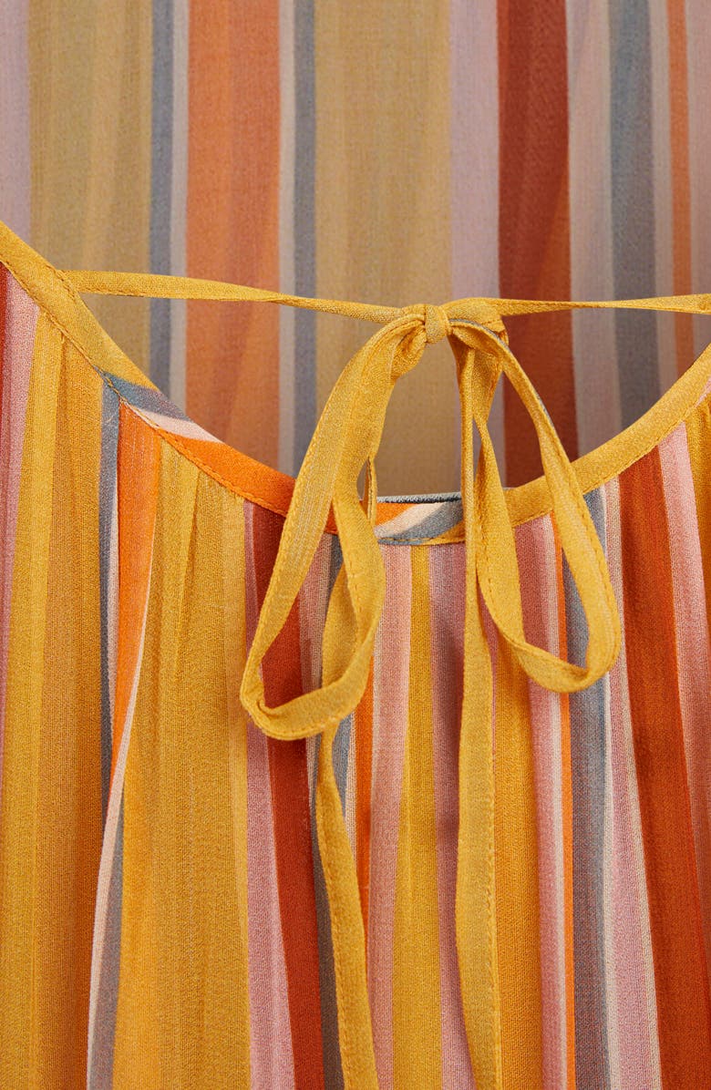 AllSaints Paola Stripe Sleeveless Dress, Alternate, color, 