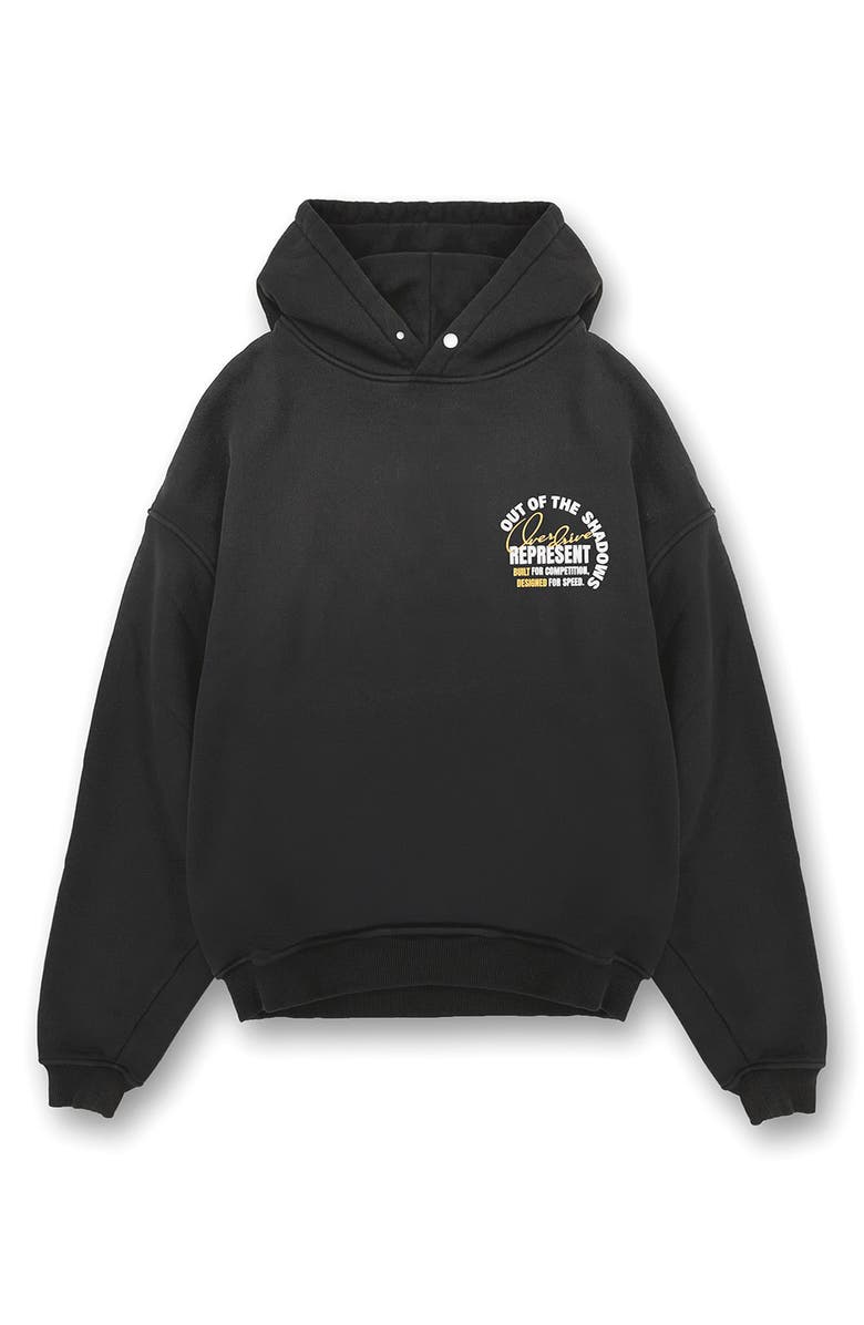 Represent Out of The Shadows Graphic Hoodie, Alternate, color, Vintage Black