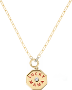 CUFFED BY NANO Lucky Mama Coin 14k Gold Filled Necklace