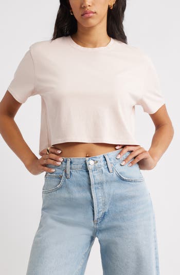 Open Edit Boxy Crop T-Shirt | Nordstrom