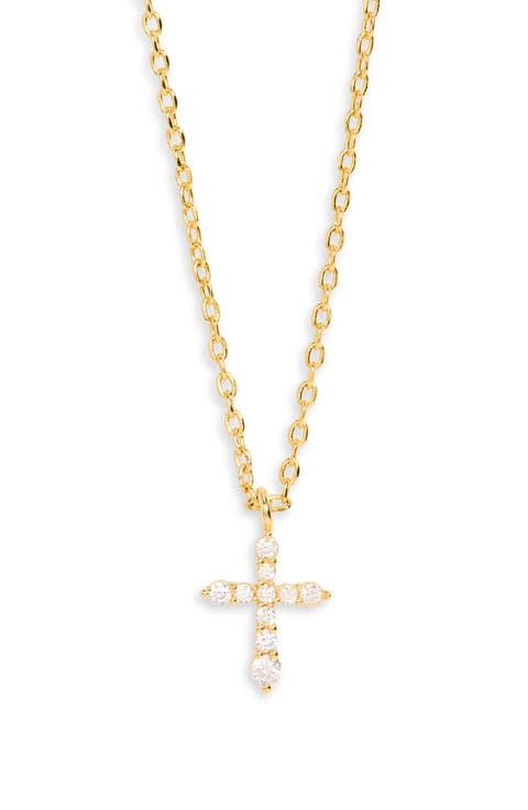 Cubic Zirconia Cross Necklace