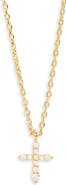 ARGENTO VIVO Cubic Zirconia Cross Necklace