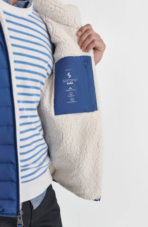 Dkny Men's Quilted Fleece-lined Full-zip Puffer Jacket In Denim Blue