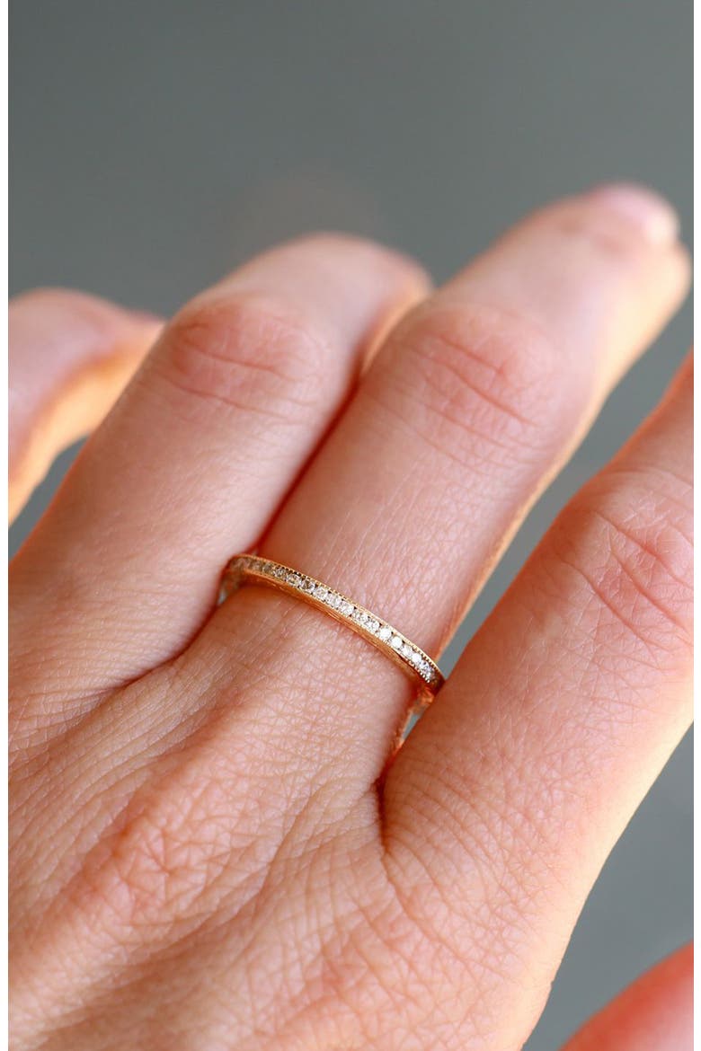 Channel Set Diamond Band Ring, Alternate, color, GOLD