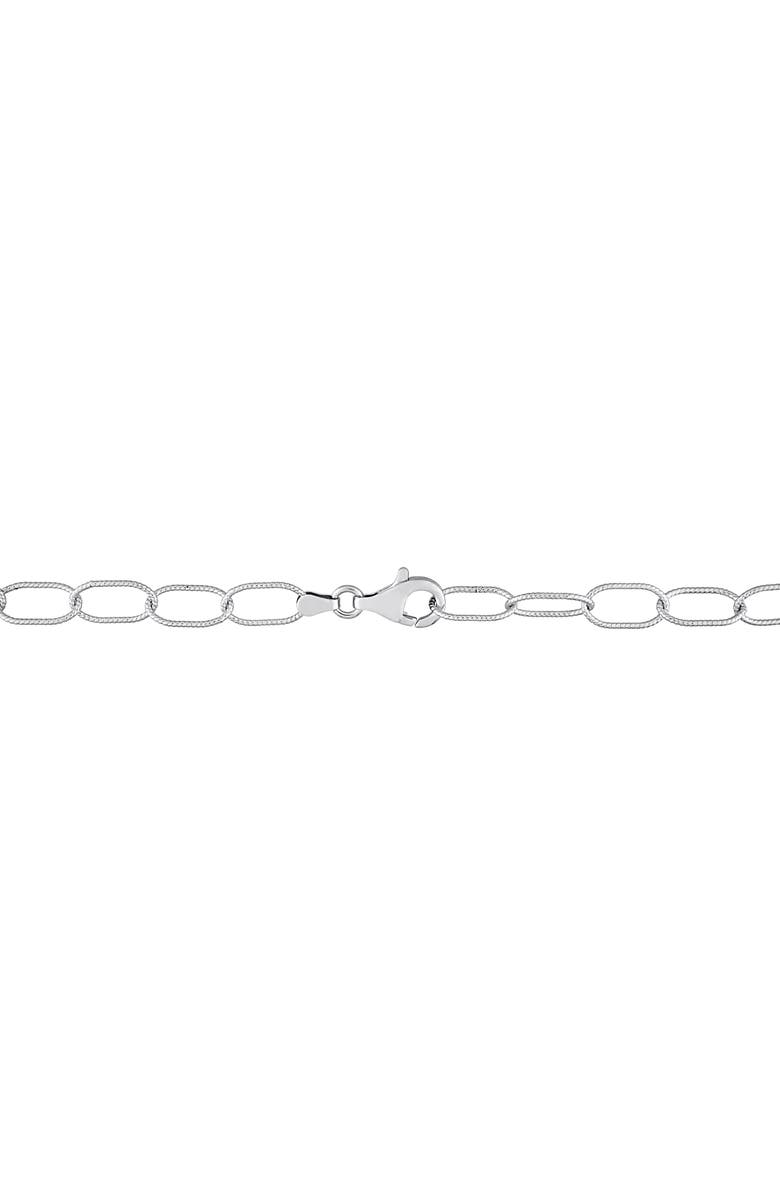 DELMAR Sterling Silver Twisted Oval Chain Necklace & Bracelet Set, Alternate, color,