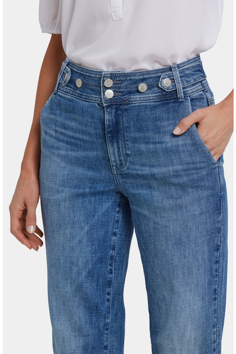 Bailey Tab Waist Relaxed Straight Leg Jeans, Alternate, color, WASHED CRYSTAL