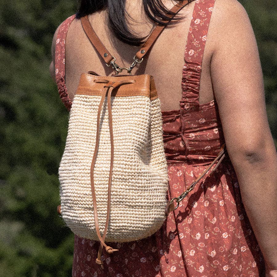 Transito Woven Mini Backpack, Alternate, color, Natural