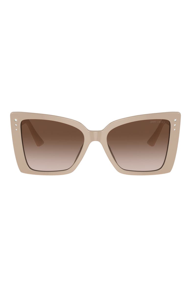 54mm Butterfly Sunglasses, Main, color, BEIGE