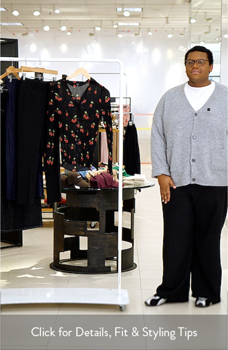 Cherry Print Plissé Shirt, sales video thumbnail