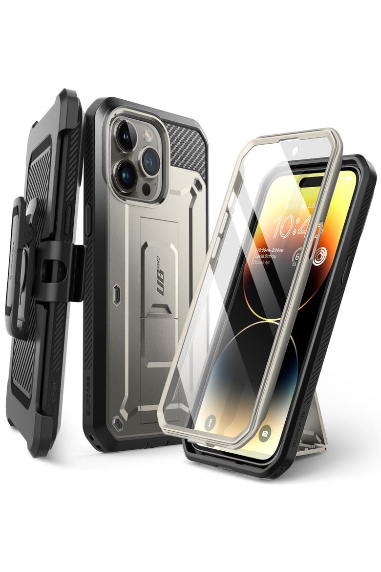 iPhone 15 Pro 6.1 inch Unicorn Beetle Pro Rugged Case, Main, color, Titanium Gray