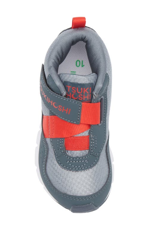 Tsukihoshi Kids' Tokyo Waterproof Sneaker In Slate/red