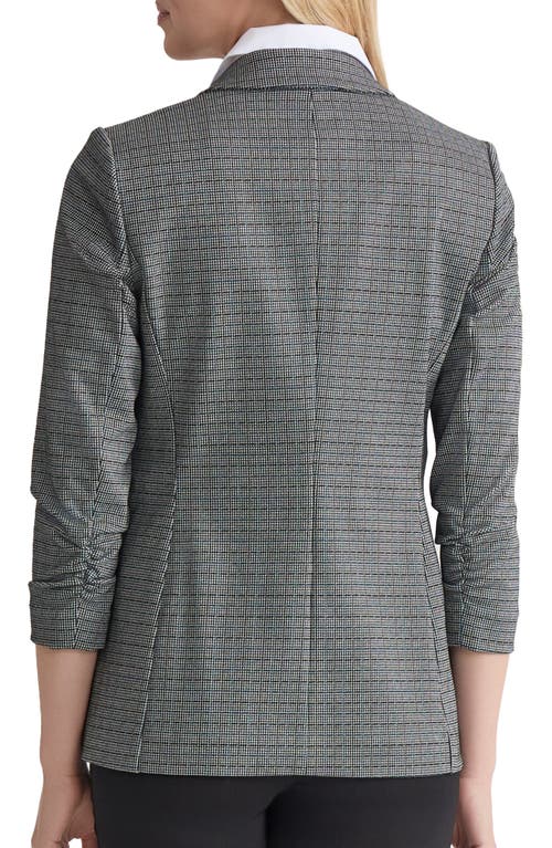 Jones New York Ruched Sleeve Blazer In Gray