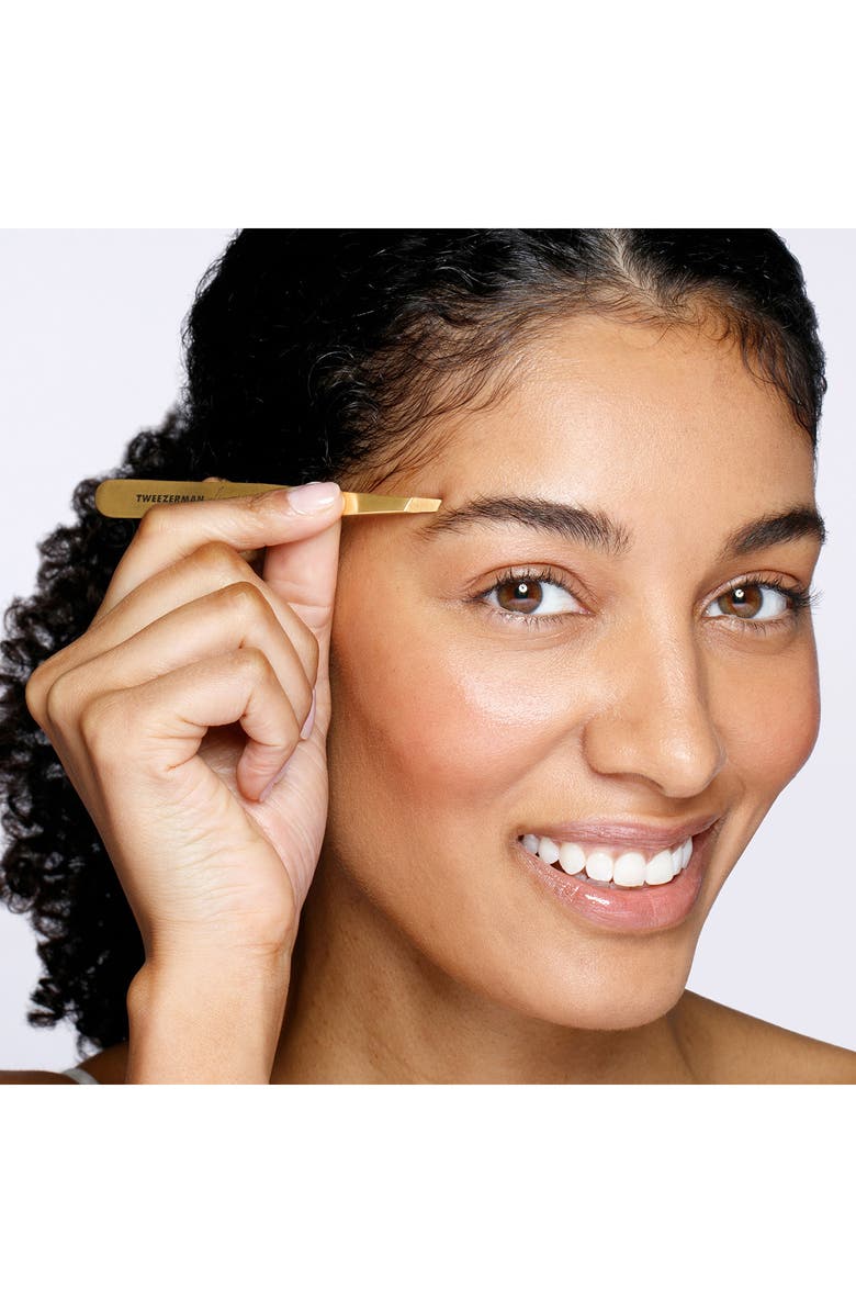TWEEZERMAN Ultra Precision Slant Tweezer, Alternate, color, Gold