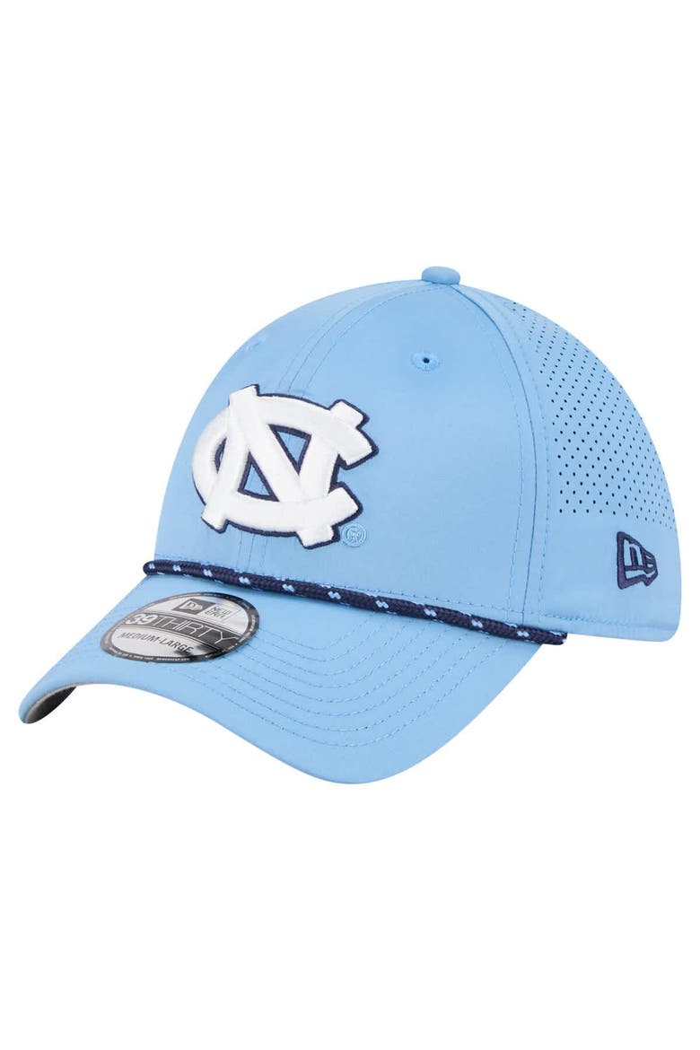 Men's New Era  Carolina Blue North Carolina Tar Heels Rope 39THIRTY Flex Hat, Main, color, Light Blue
