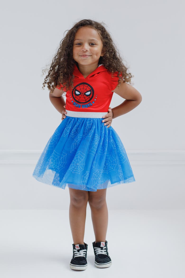 Spider-Man Tutu Dress, Alternate, color, Spider Man Red Blue