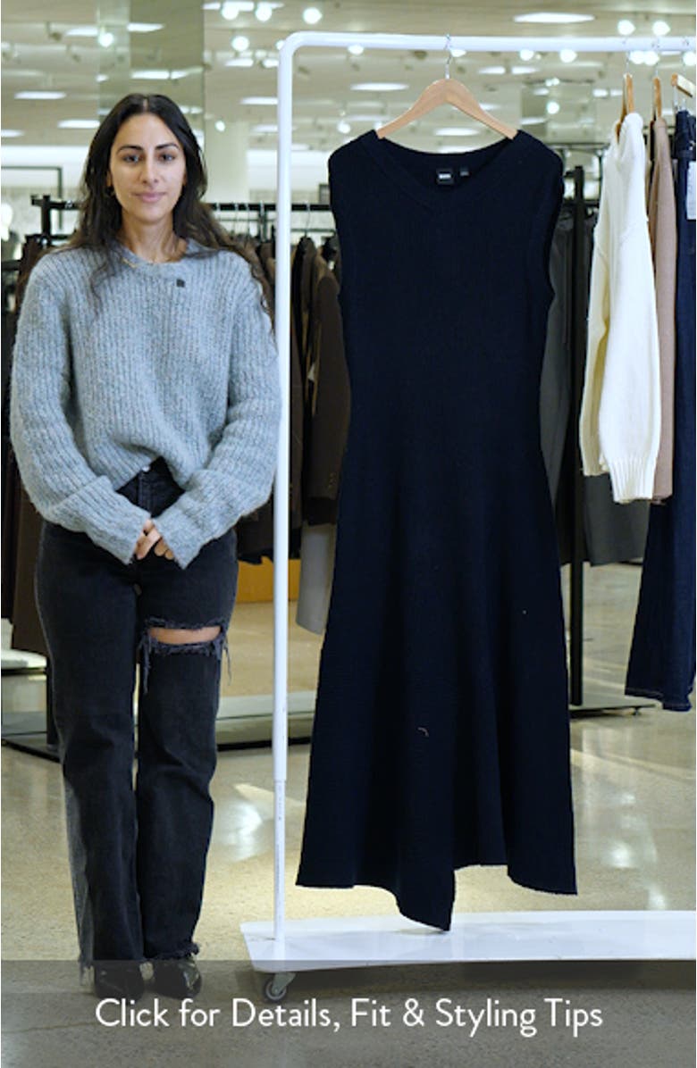 Forsizia Rib Maxi Sweater Dress, sales video thumbnail