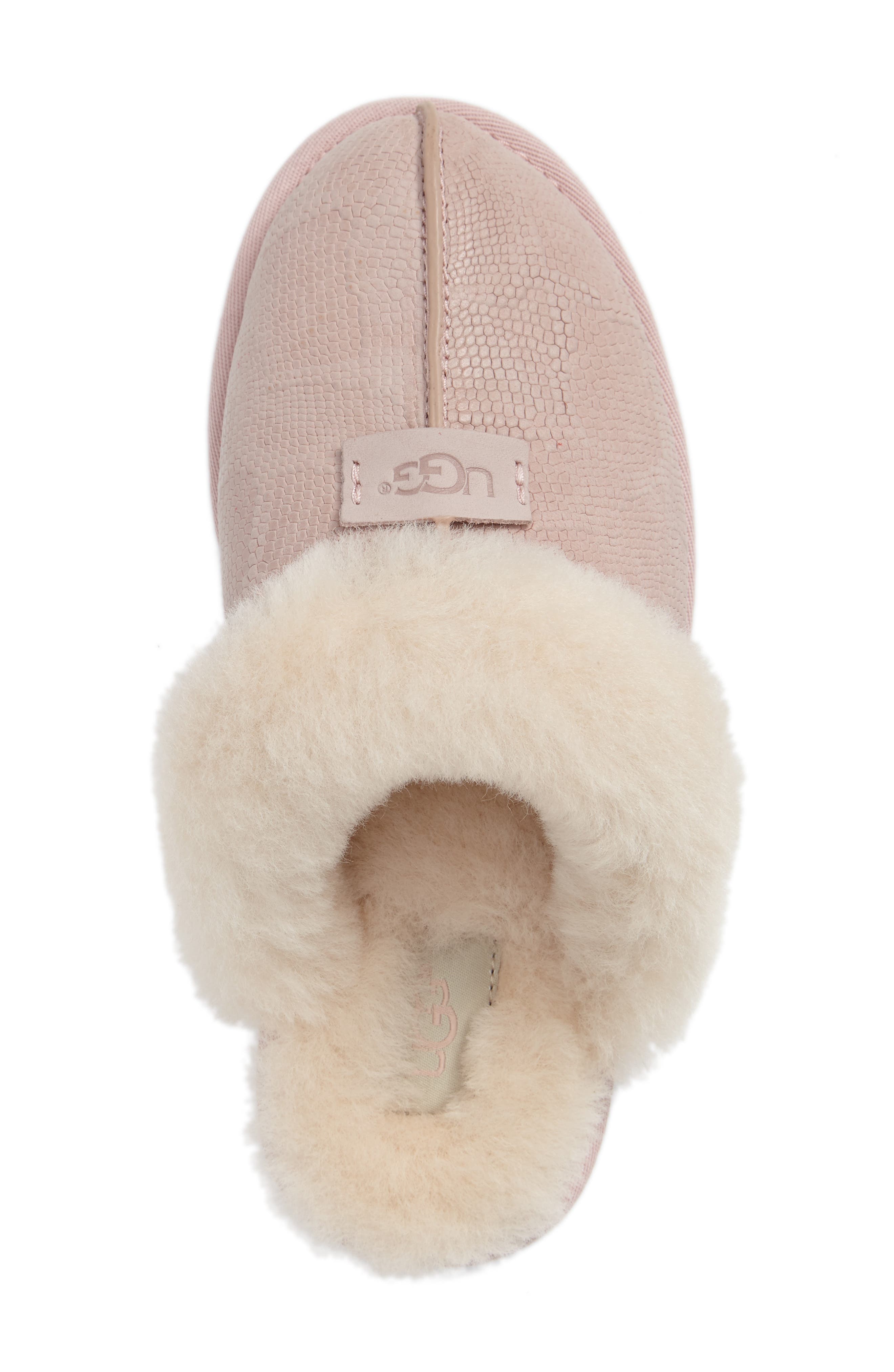 Scuffette II Snake Embossed Slipper, Alternate, color, QUARTZ LEATHER