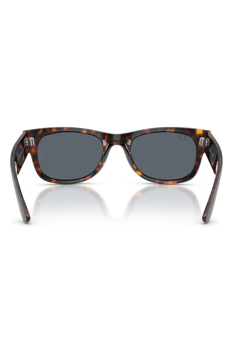 Ray-Ban 52mm Mega Wayfarer II Square Sunglasses, Alternate, color, Havana / Blue