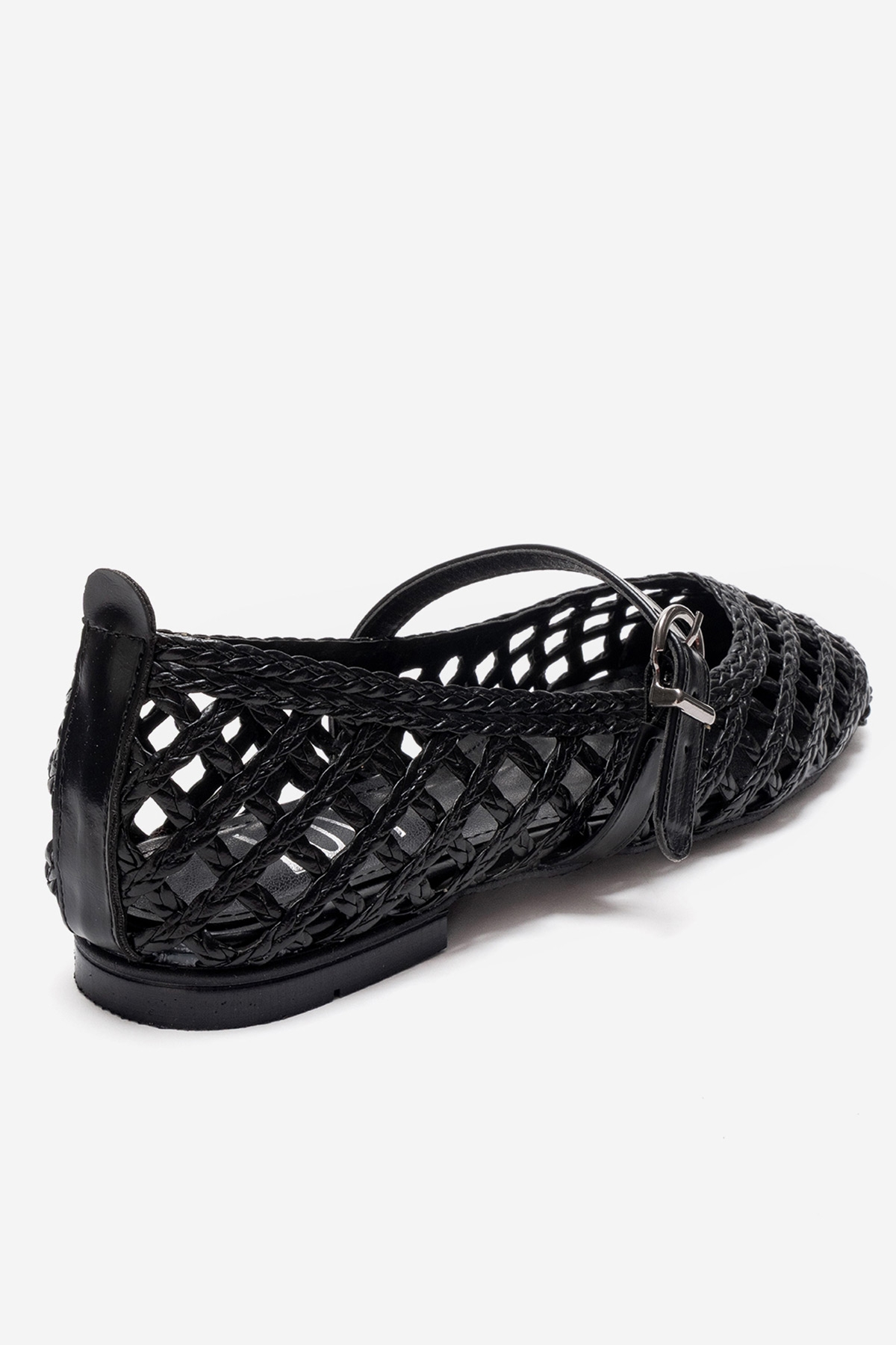 Prologue Shoes Doux Woven Ballet Flat, Alternate, color, Black