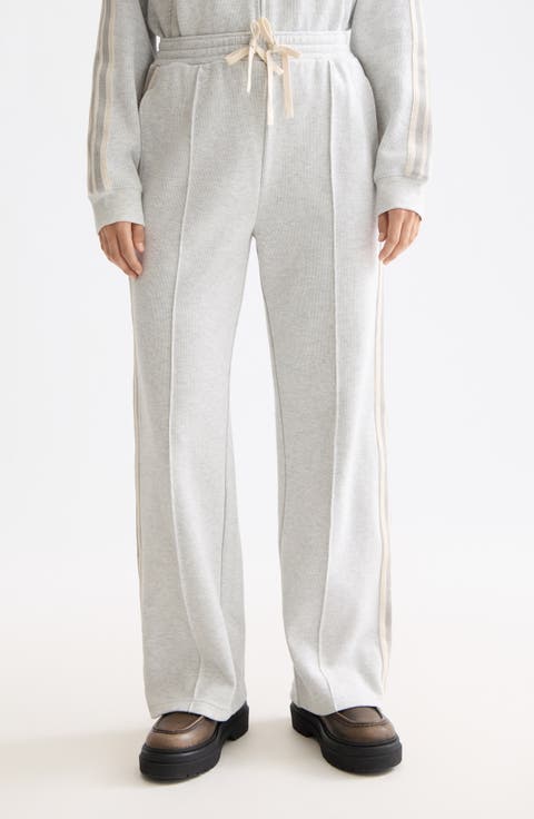 Interlock Seamed Cotton Blend Sweatpants