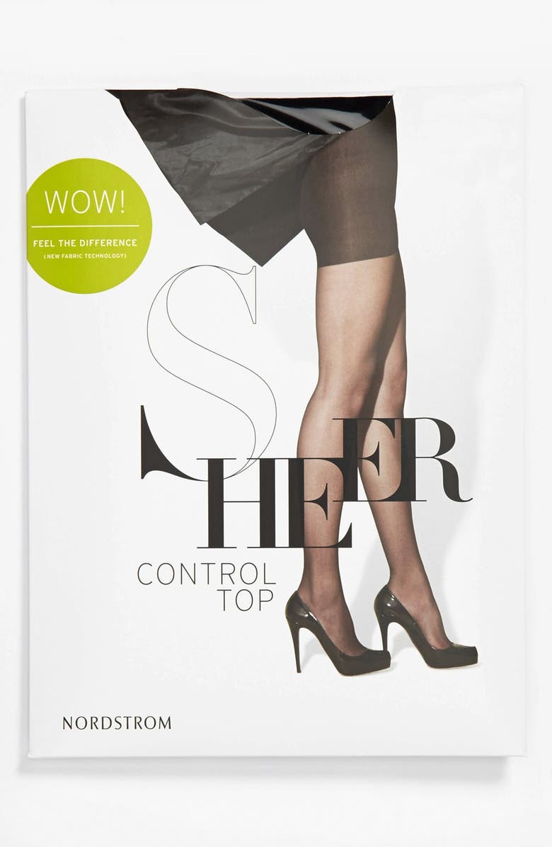 Nordstrom Sheer Control Top Pantyhose, Alternate, color, 