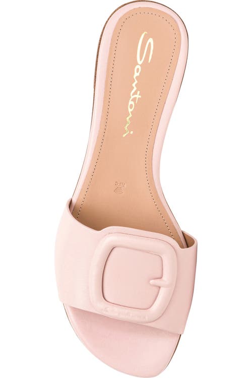 Santoni Slide Sandal In Pink