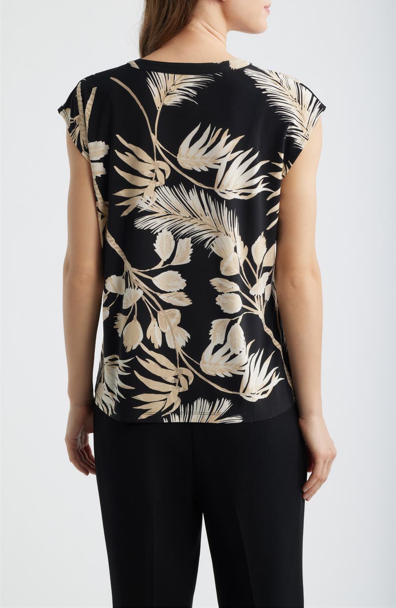 AK ANNE KLEIN Print Dolman Sleeve Top, Alternate, color, Anne Black Multi