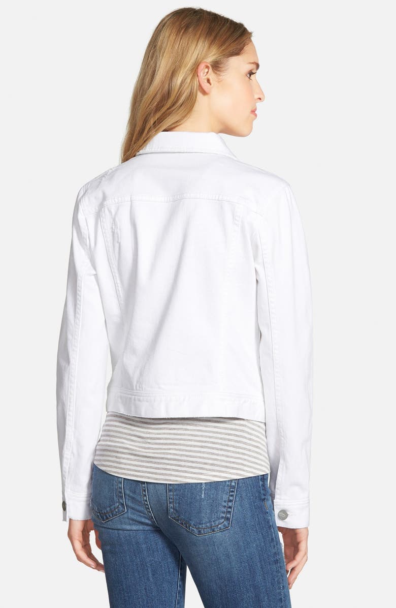 Halogen<sup>®</sup> Distressed Denim Jacket, Alternate, color, 